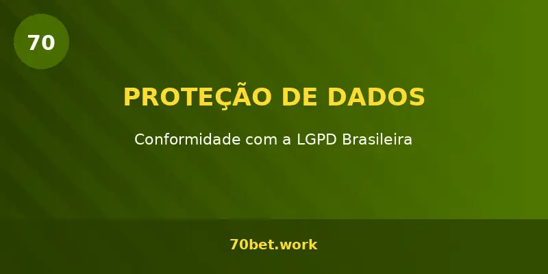 70bet conformidade com LGPD – proteção de dados brasileira